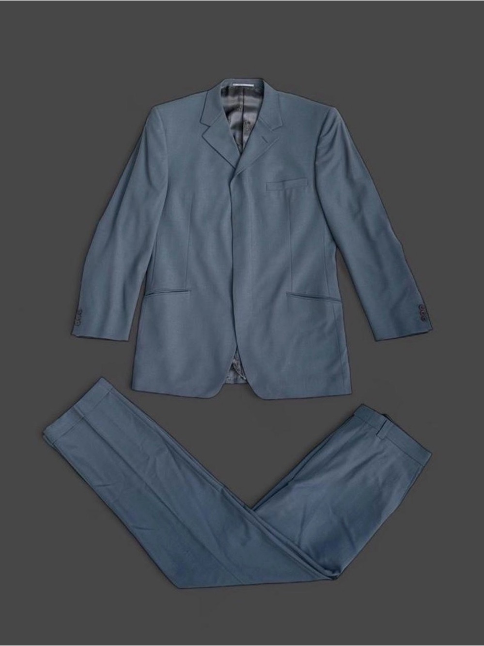 Vintage Versace Classic V2 Gray Wool Suit - Size 46R (EU 56) 4-Button